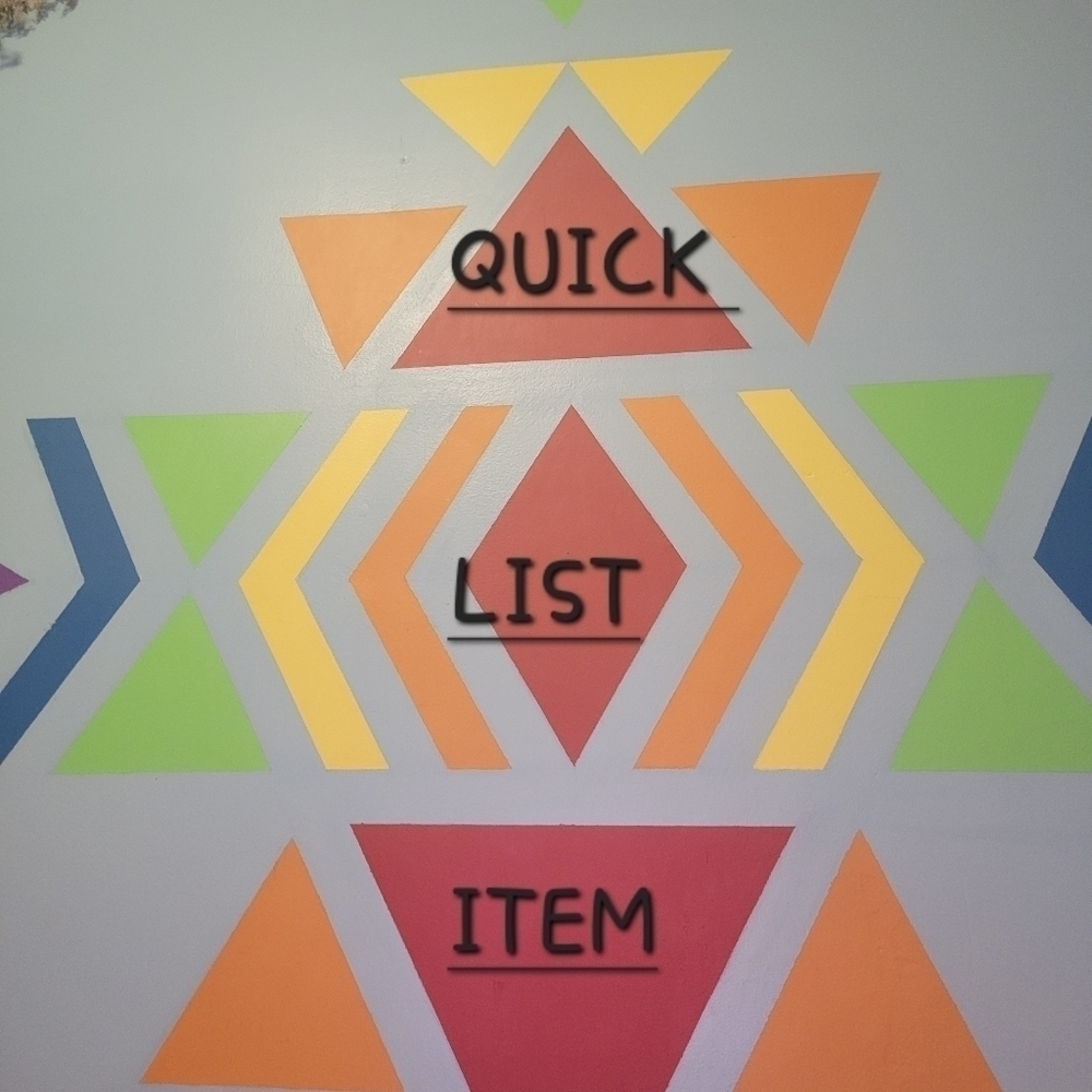 Quick list item